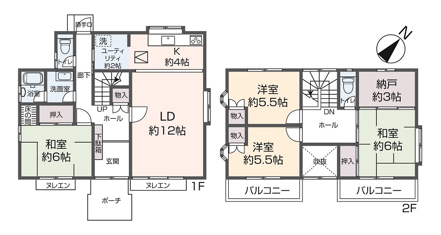 掲載の間取り図は設計図書を基に描き起こしたもので実際とは多少異なる場合があります。
