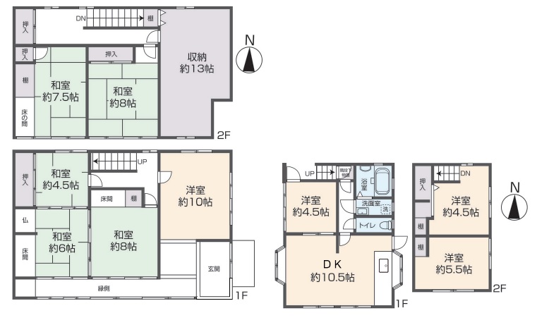 掲載の間取り図は設計図書を基に描き起こしたもので実際とは多少異なる場合があります。