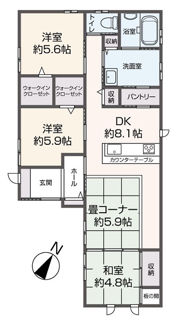 掲載の間取り図は設計図書を基に描き起こしたもので実際とは多少異なる場合があります。