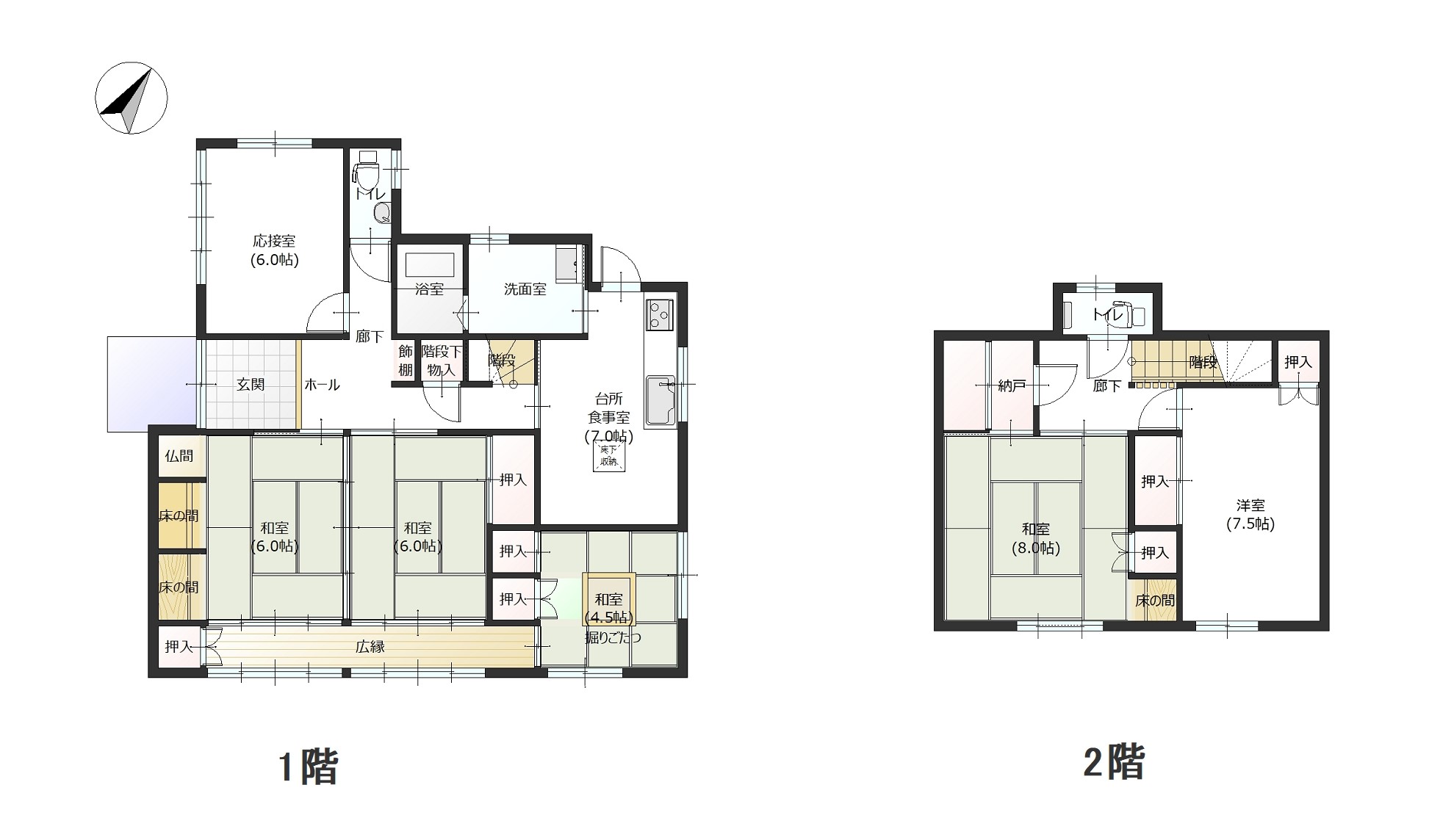 掲載の間取り図は設計図書を基に描き起こしたもので実際とは多少異なる場合があります。
