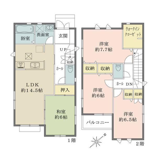 対面式キッチンにつき、ご家族との會話を楽しみながら、お料理ができる間取りでございます。