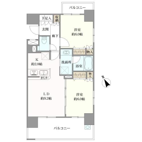 間取り:2LDK