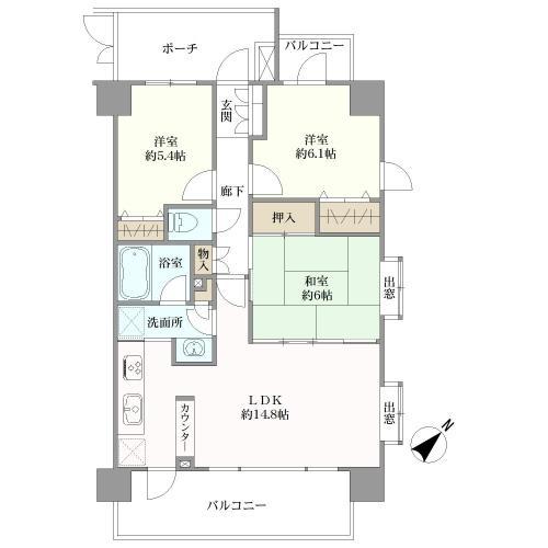 間取り:3LDK