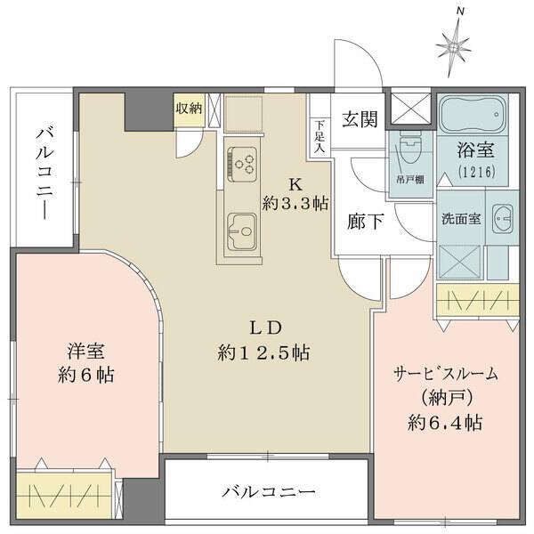 南?西の2面バルコニー設計。キッチンは対面式で、窓が設けられています。全居室に収納が備わっています。
