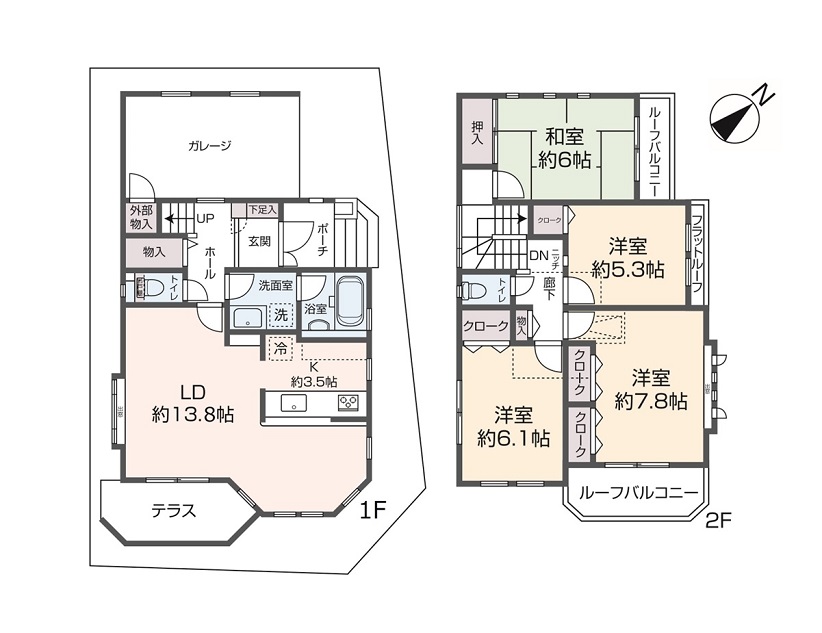 掲載の間取り図は設(shè)計図書を基に描き起こしたもので実際とは多少異なる場合があります。