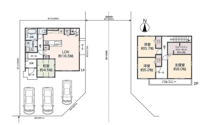 掲載の間取り図は設計図書を基に描き起こしたもので実際とは多少異なる場合があります。