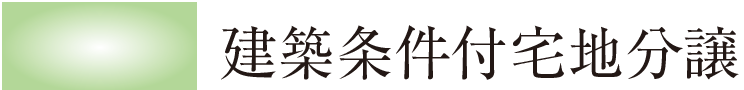 建築條件付宅地分譲