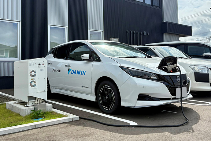 太陽光発電&EV連攜システム(V2B)