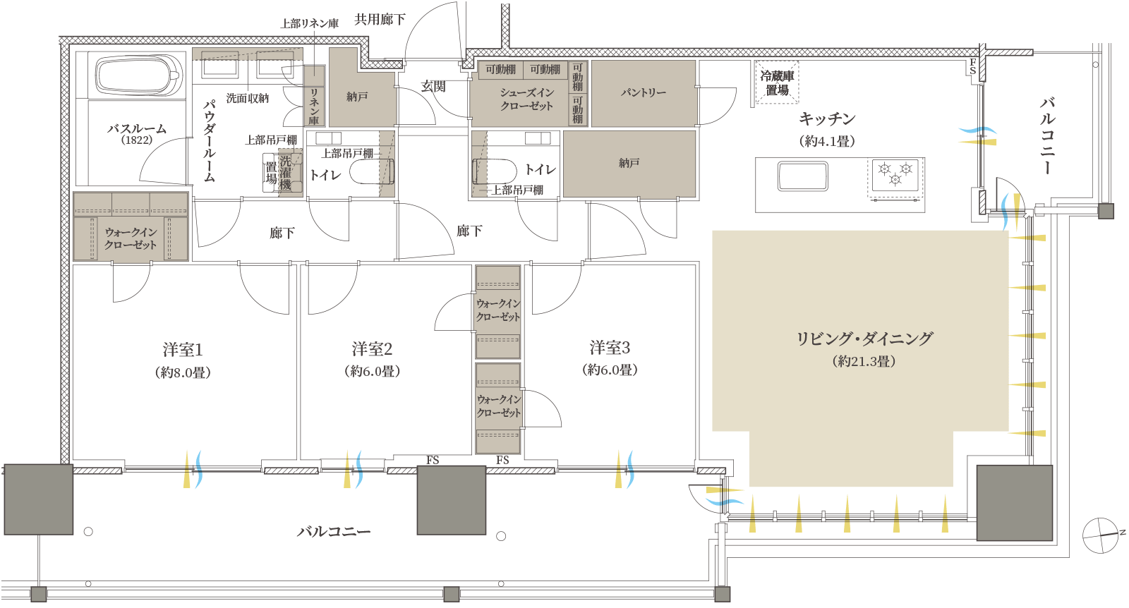110A type 間取り図