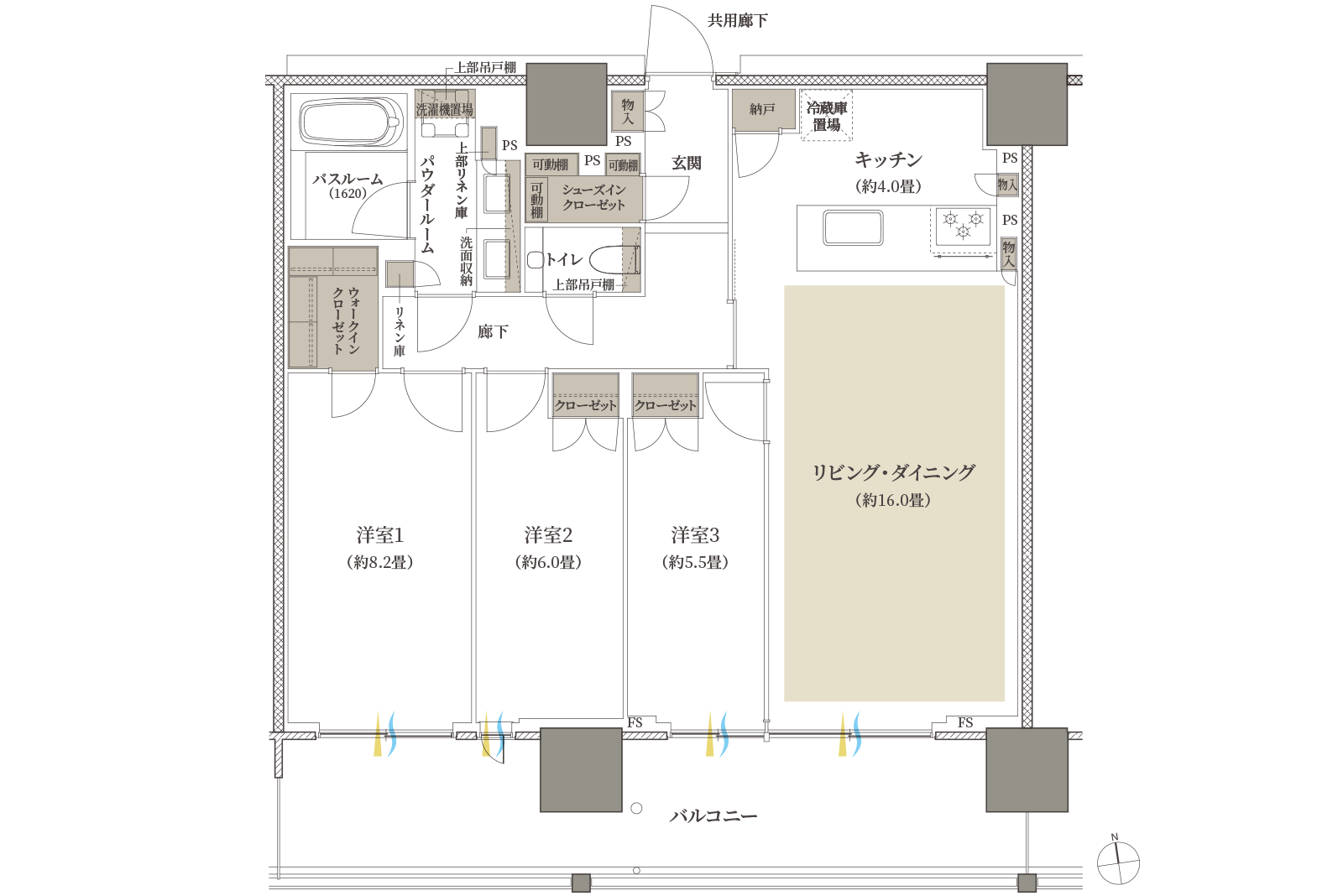 90A-1 type 間取り図