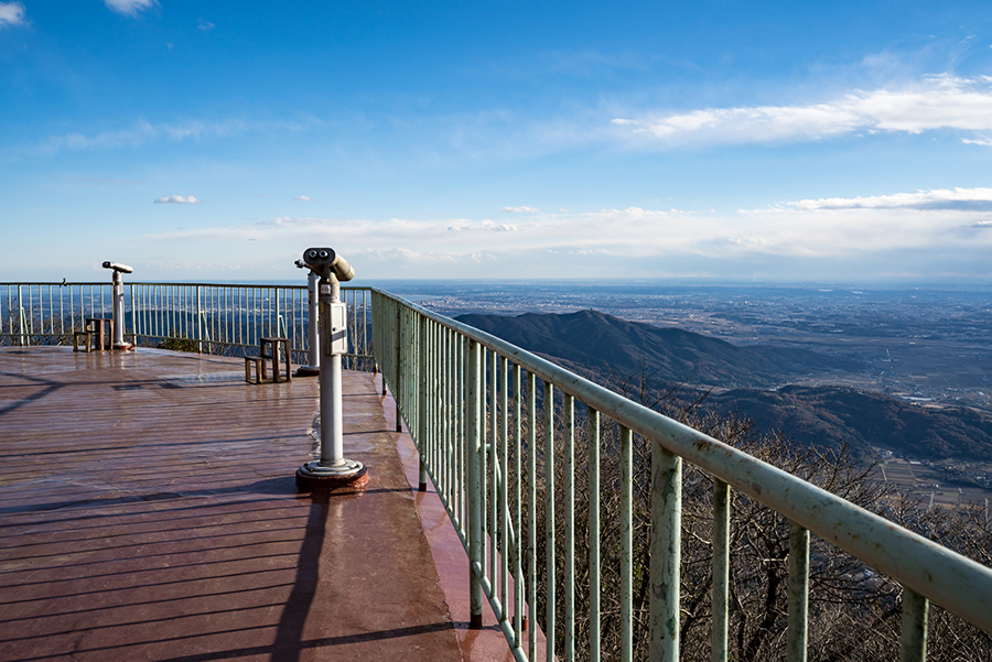 筑波山女體山駅展望臺（約25km)