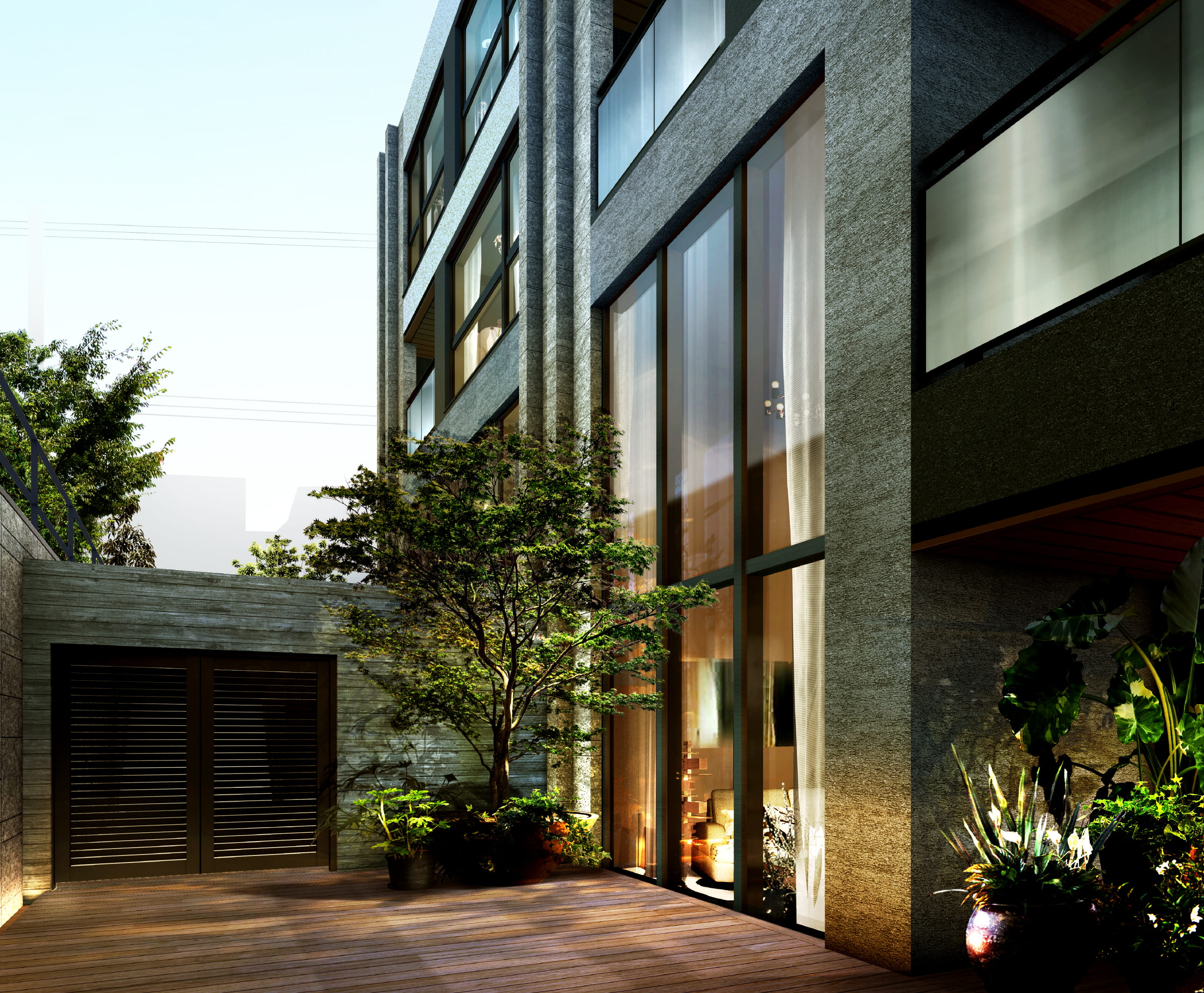 プライベートテラス（102號(hào)室）完成予想図