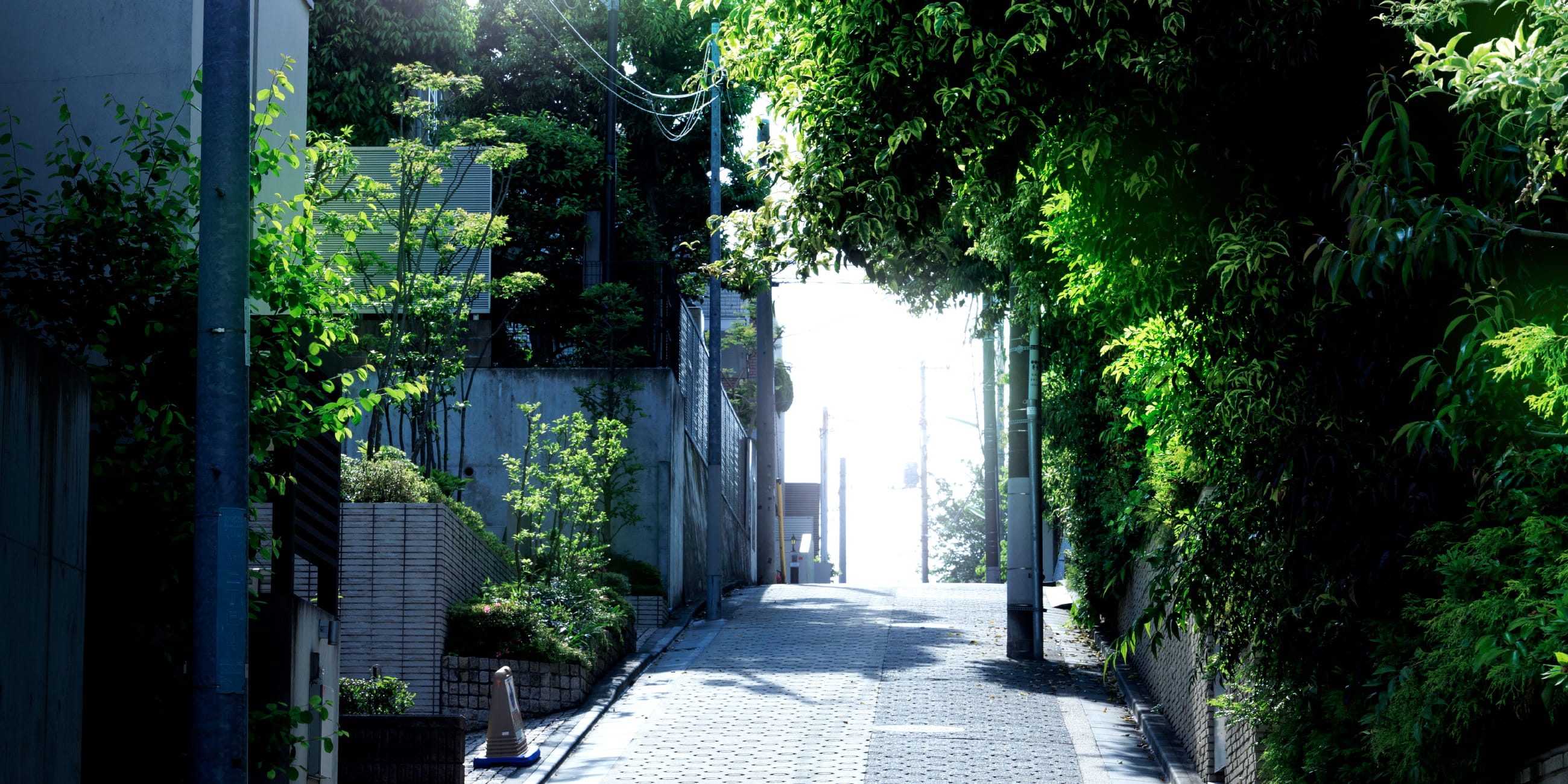 現地周辺の街並み