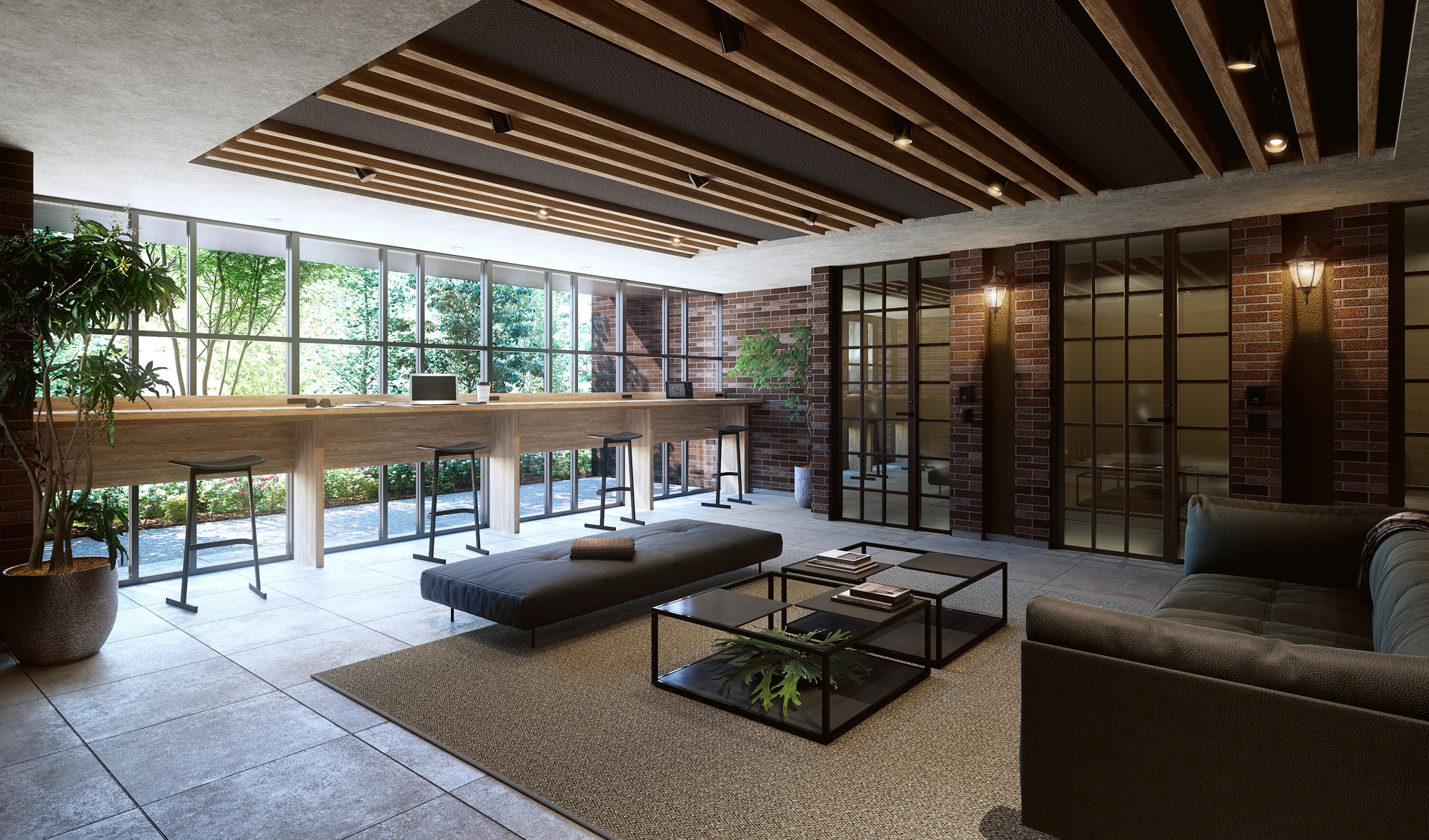 リモート＆ゲーミングルーム／オープンラウンジ完成予想図