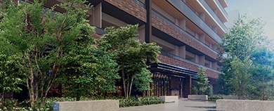 エントランスアプローチ完成予想図