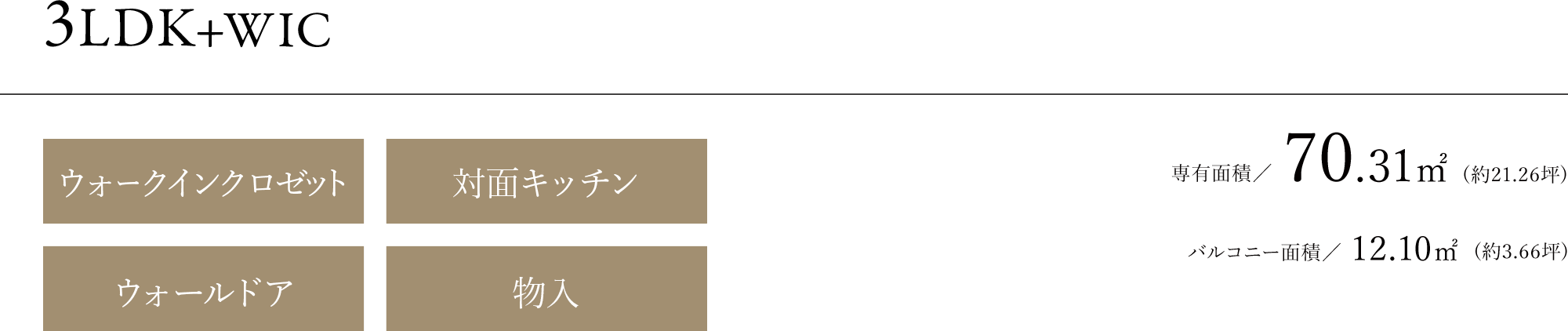 3LDK+WIC
