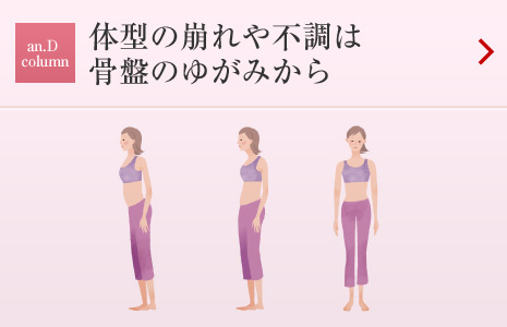 an.D Cloumn：體型の崩れや不調(diào)は骨盤(pán)のゆがみから
