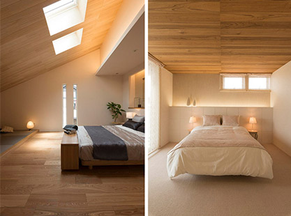 天窓、高窓を設(shè)けた寢室のイメー