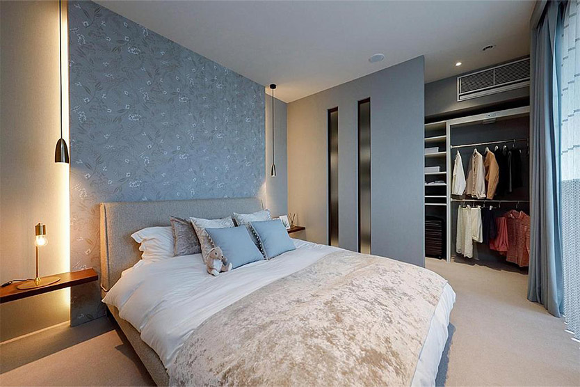 大型収納を設(shè)けた寢室のイメージ
