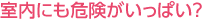 室內にも危険がいっぱい？